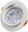Tracon DLCOB12NW Beépíthető álmennyezeti LED lámpatest, forgatható 200-240 V, 50Hz, 12W, 4000K, 960lm, 38°, IP20, EEI=G