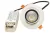 Tracon DLCOBA10W, Beépíthető álmennyezeti LED lámpatest, forgatható 200-240VAC, 10 W, 800 lm, 4000 K, IP40,