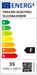 Tracon DLCOBA35WW, Beépíthető álmennyezeti LED lámpatest, forgatható 230 V, 50 Hz, 35 W, 3250 lm, 2700 K,