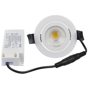   Tracon DLCOBD13W, Kör alakú LED mélysugárzó, forgatható 230 V, 50Hz, 13W, 4000K, 1210lm, 60°, IP65,