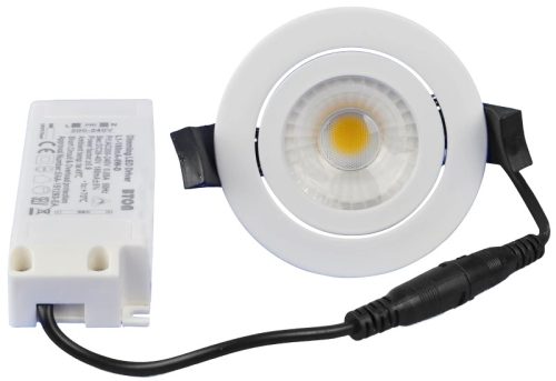 Tracon DLCOBD13W, Kör alakú LED mélysugárzó, forgatható 230 V, 50Hz, 13W, 4000K, 1210lm, 60°, IP65, 