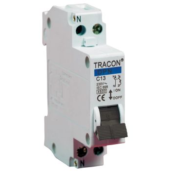   Tracon DPN-C-20, Kismegszakító, 1+N pólus, C karakterisztika 20A, 4,5kA