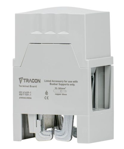 Tracon DSBCM1P300 Kábel leágazó modul, 300 A, 1P, 60 mm 1P, 95-185 mm2, 50x72x114 mm, (20,25,30x5,10 mm)