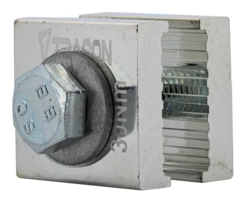 Tracon DSBEX630 Gyűjtősín toldó elem 40x37x(2x10) mm, 20,25,30x5,10 mm, 630A