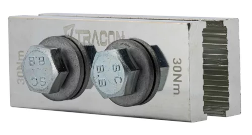 Tracon DSBEXH630 Gyűjtősín toldó elem 95x27x(2x10) mm, 20,25,30x5,10 mm, 630A