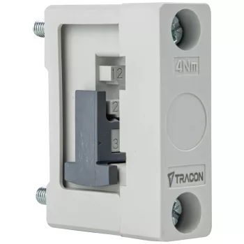   Tracon DSBH1P Gyűjtősíntartó 1P 1P, 60 mm, 25x210x152 mm (12, 15, 20, 25, 30X5,10 mm)