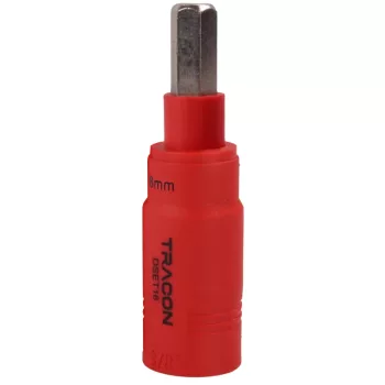 Tracon DSET16-B8 1000V-ra szigetelt dugókulcs imbuszfej, 3/8 col, 8 mm, feszültség alatti munkához