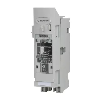   Tracon DSH000-1 Vízsz.szak.kapcs-bizt, szerelőlapra, kapocs bek. AC415V, 100A, 1P, NH000