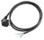 Tracon DVK3X1.0, Csatlakozódugó kábellel, fekete 3×1,0mm2, 2m, 16A, 250VAC, H05VV-F,3680W(DUAL Schuko/French)