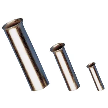   Tracon E08N-18, Szigeteletlen érvéghüvely, ónozott elektrolitréz 10mm2, L=18mm