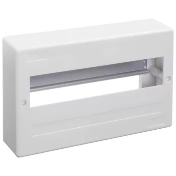   Tracon EDFK-12/1AN Műanyag kiselosztó, ajtó nélkül, 12 modul, IP40, falon kívüli, N/PE sínnel
