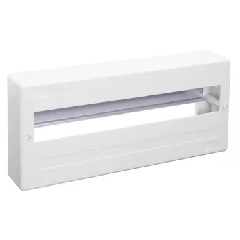   Tracon EDFK-18/1AN Műanyag kiselosztó, ajtó nélkül, 18 modul, IP40, falon kívüli, N/PE sínnel