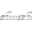 Tracon EDFK-18/1 Műanyag kiselosztó, 18 modul, 1 sor, füstszínű ajtóval, IP40, falon kívüli