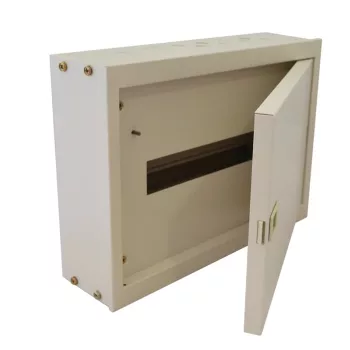   Tracon EDFKF-16/1 Maszkolt fém szekrény, 16 modul, 1 sor, teli ajtóval, 305x445x110, IP42, falon kívüli