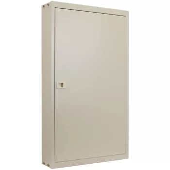   Tracon EDFKF-16/4 Maszkolt fém szekrény, 64 modul, 4 sor, teli ajtóval, 755x445x110, IP42, falon kívüli