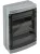 Tracon EDFKIP65N122 Falon kívüli elosztódoboz, átlátszó ajtóval, N/PE sínnel 2×12 mod, H×W×D=420×323.5×139.5mm, IP65,1000 VAC,1500 VDC