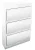 Tracon EDFKN-14/3, Falon kívüli elosztódoboz fehér ajtóval, N/PE sínnel 3×14 (42) modul, IP40, (H×W×D=475×310×85mm)