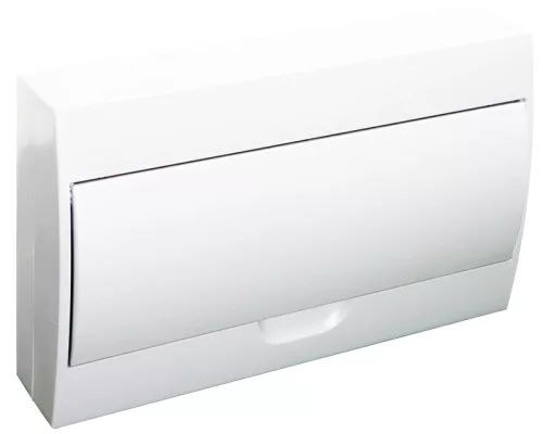 Tracon EDFKN-18/1 Műanyag kiselosztó, 18 modul, 1 sor, teli ajtóval, IP40, falon kívüli