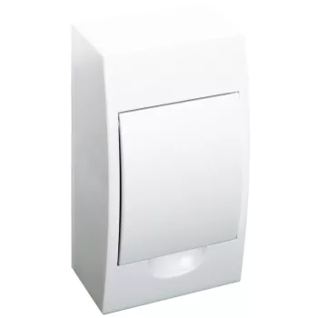   Tracon EDFKN-4/1 Műanyag kiselosztó, 4 modul, 1 sor, teli ajtóval, IP40, falon kívüli