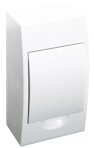 Tracon EDFKN-4/1 Műanyag kiselosztó, 4 modul, 1 sor, teli ajtóval, IP40, falon kívüli