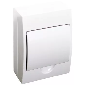   Tracon EDFKN-6/1 Műanyag kiselosztó, 6 modul, 1 sor, teli ajtóval, IP40, falon kívüli