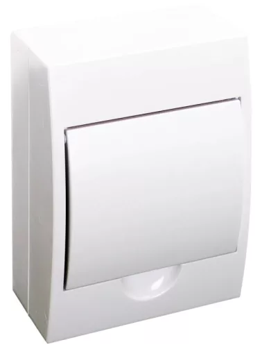 Tracon EDFKN-6/1 Műanyag kiselosztó, 6 modul, 1 sor, teli ajtóval, IP40, falon kívüli