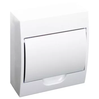   Tracon EDFKN-8/1 Műanyag kiselosztó, 8 modul, 1 sor, teli ajtóval, IP40, falon kívüli
