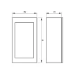 Tracon EDFKS-8/1 Műanyag kiselosztó, 8 modul, 1 sor, füstszínű sík ajtóval, IP40, falon kívüli