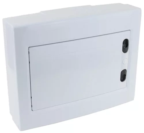 Tracon EDFKSN-12/1 Műanyag kiselosztó, 12 modul, 1 sor, teli sík ajtóval, IP40, falon kívüli