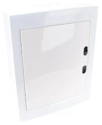 Tracon EDFKSN-12/2 Műanyag kiselosztó, 24 modul, 2 sor, teli sík ajtóval, IP40, falon kívüli