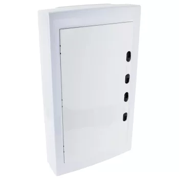   Tracon EDFKSN-12/3 Műanyag kiselosztó, 36 modul, 3 sor, teli sík ajtóval, IP40, falon kívüli