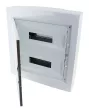 Tracon EDFKSN-18/2 Műanyag kiselosztó, 36 modul, 2 sor, teli sík ajtóval, IP40, falon kívüli
