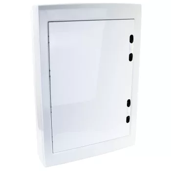   Tracon EDFKSN-18/3 Műanyag kiselosztó, 54 modul, 3 sor, teli sík ajtóval, IP40, falon kívüli