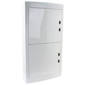   Tracon EDFKSN-18/4 Műanyag kiselosztó, 72 modul, 4 sor, teli sík ajtóval, IP40, falon kívüli