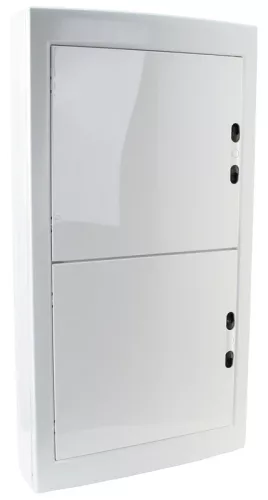 Tracon EDFKSN-18/4 Műanyag kiselosztó, 72 modul, 4 sor, teli sík ajtóval, IP40, falon kívüli