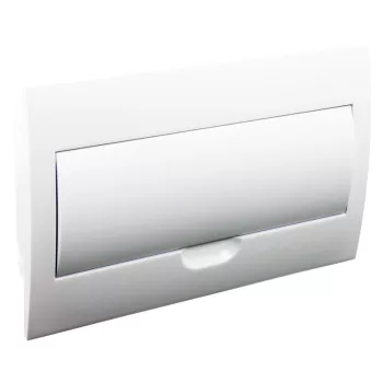   Tracon EDSN-18/1 Műanyag kiselosztó, 18 modul, 1 sor, teli ajtóval, IP40, süllyesztett