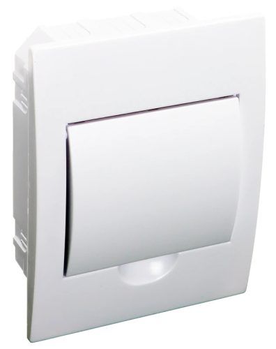 Tracon EDSN-6/1 Műanyag kiselosztó, 6 modul, 1 sor, teli ajtóval, IP40, süllyesztett