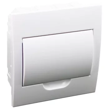   Tracon EDSN-8/1 Műanyag kiselosztó, 8 modul, 1 sor, teli ajtóval, IP40, süllyesztett