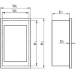 Tracon EDSS-12/2 Műanyag kiselosztó, 24 modul, 2 sor, füstszínű sík ajtóval, IP40, süllyesztett