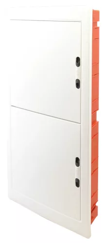 Tracon EDSSN-18/4 Műanyag kiselosztó, 72 modul, 4 sor, teli sík ajtóval, IP40, süllyesztett