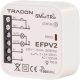 Tracon EFPV2K Rádiós jelvevő egység, szerelvénydobozba,2 csat.,kapcsolóhoz 230 V, 50 Hz, 2x5 A, 2 NO, 868.32 MHz
