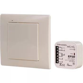   Tracon EFSR Vezeték nélküli zsaluvezérlő készlet, 1 csatornás 230 V, 50 Hz, 2x5 A, 2 NO, 868.32 MHz