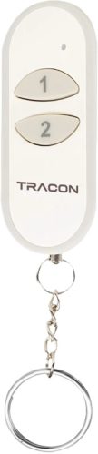Tracon EFT2 Rádiós távirányító, 2 csatornás, kulcstartóra 3 VDC, 868,32 Mhz, 300 m