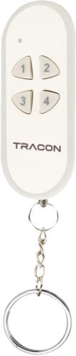 Tracon EFT4 Rádiós távirányító, 4 csatornás, kulcstartóra 3 VDC, 868,32 Mhz, 300 m