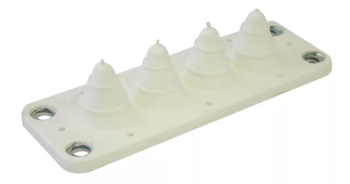 Tracon EKBV-01 Elosztószekrény kábelbevezető, gumi, 4db kábelhez 134x48mm; IP54