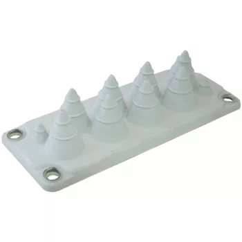   Tracon EKBV-02 Elosztószekrény kábelbevezető, gumi, 10db kábelhez 216x84mm; IP55