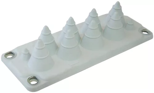 Tracon EKBV-02 Elosztószekrény kábelbevezető, gumi, 10db kábelhez 216x84mm; IP55