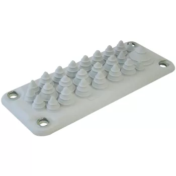   Tracon EKBV-04 Elosztószekrény kábelbevezető, gumi, 25db kábelhez 222x92mm; IP55