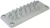 Tracon EKBV-04 Elosztószekrény kábelbevezető, gumi, 25db kábelhez 222x92mm; IP55