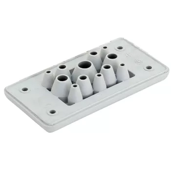   Tracon EKBV-10 Elosztószekrény kábelbevezető, gumi, 12db kábelhez 107×56×19mm, IP65